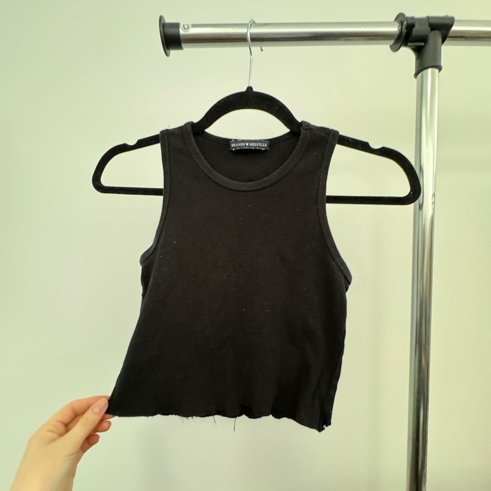 Black Crop tank top